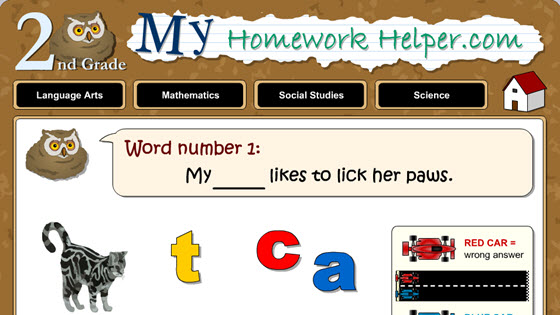 My Homework Helper Website